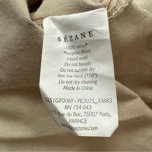 SEZANE Suzanne Gingham Tote NWOT - Picture 8 of 8